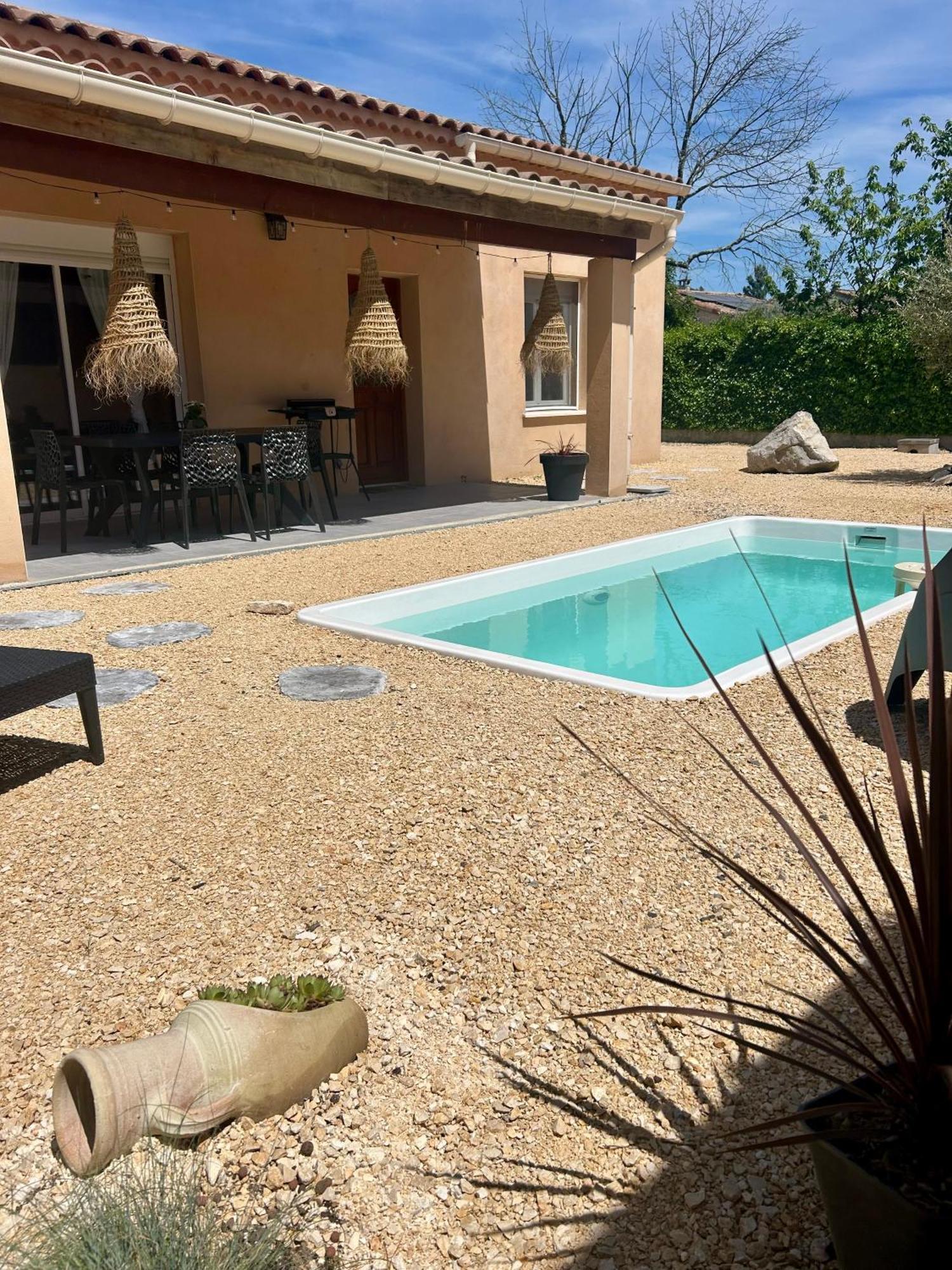 Maison Piscine & Spa Vallon Pont D'Arc Extérieur photo